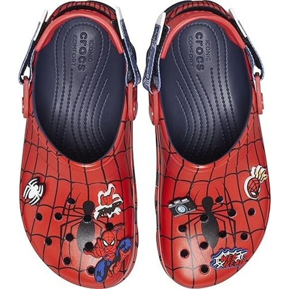 Crocs Marvel x Spider-Man All-Terrain Clogs Navy Men 12/Women 14 New - Picture 6 of 16